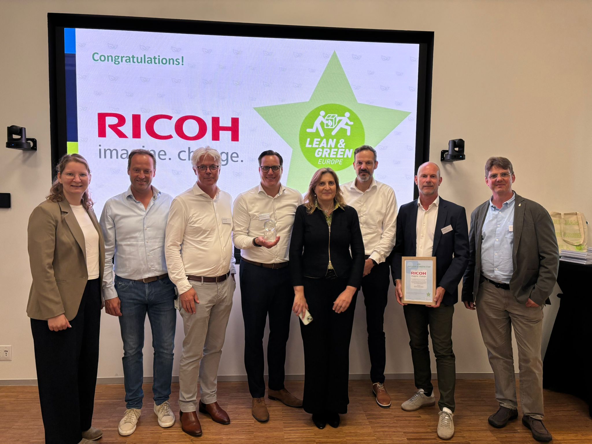 Ricoh Europe obtient la certification Lean & Green 3 étoiles pour ses progrès en matière de logistique durable.